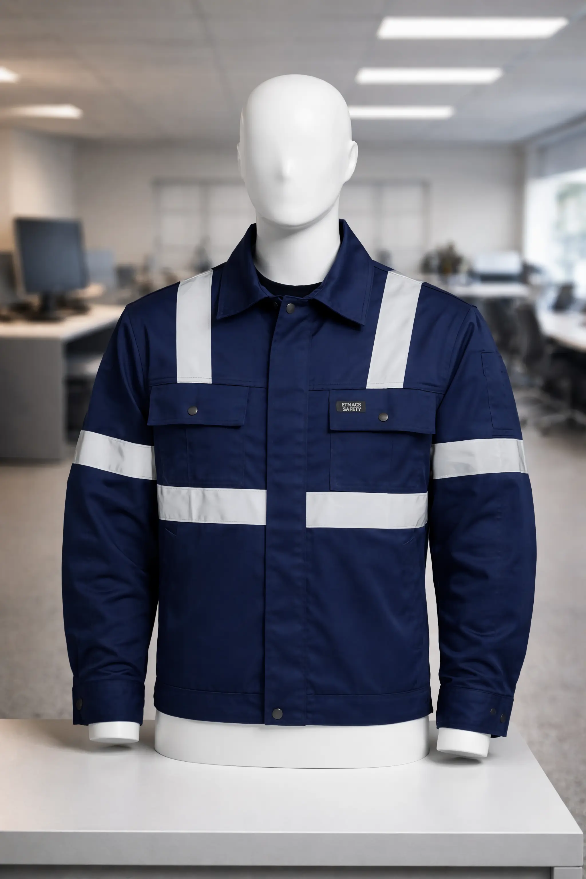 etmacs navy blue coverall
